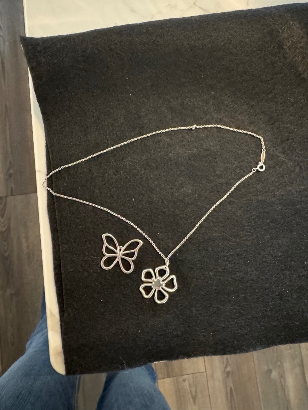 Tiffany necklace with charms